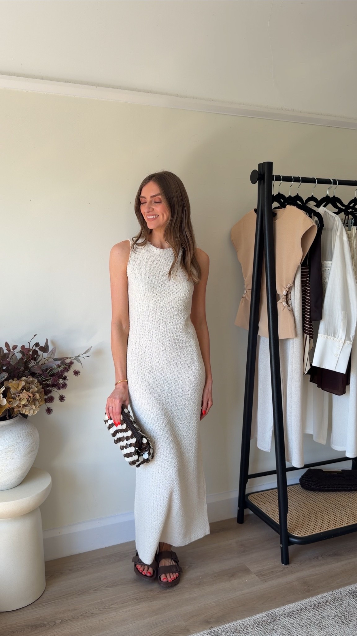 Zara holiday inspiration
Small in the dress
I’m 5ft 6 
Birkenstock sandals
Zara bag 