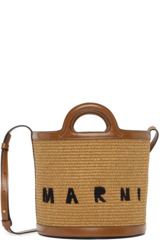 Marni
                 
                Brown Tropicalia Bucket Bag
                
            ... | SSENSE