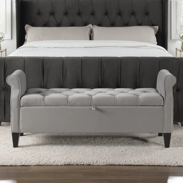 Maconay Upholstered Flip Top Storage Bench | Wayfair North America