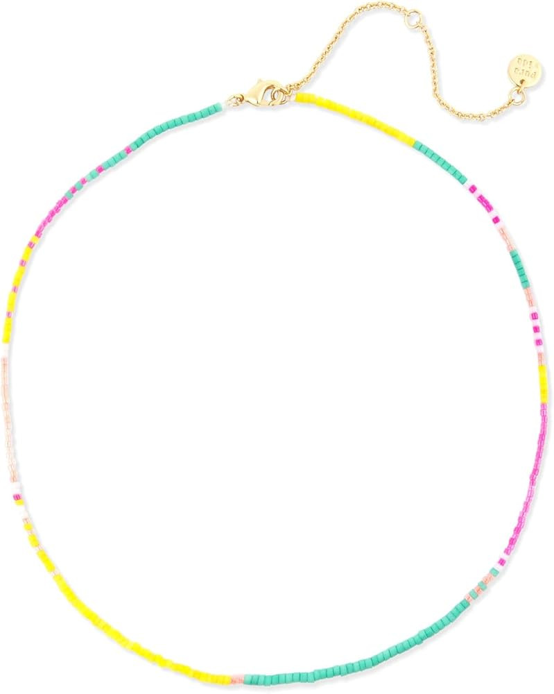 Pura Vida Necklace Nova Seed Bead Choker Necklace - 14-Inch Chain with Extender | Amazon (US)