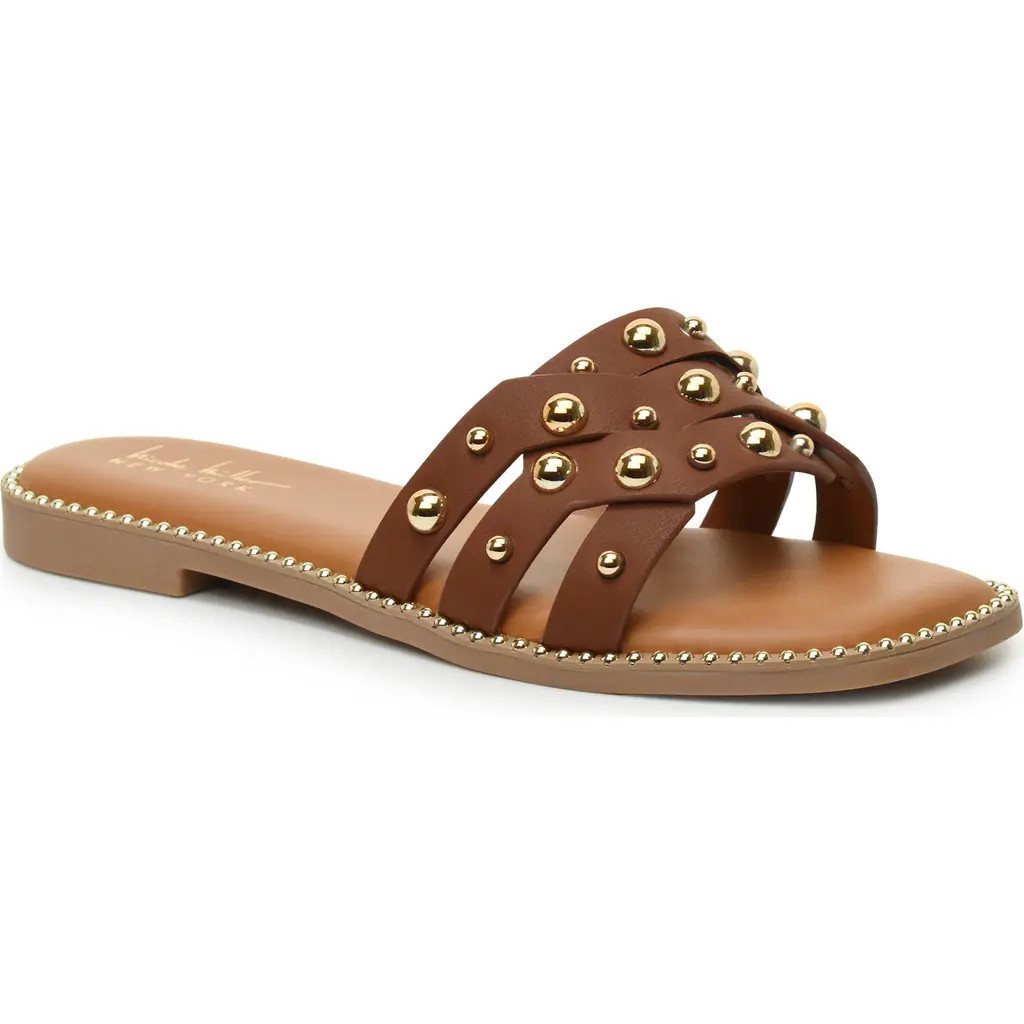 Nicole Miller Studded Slide Sandal in Chocolate at Nordstrom Rack, Size 6.5 | Nordstrom Rack