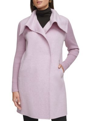 Kenneth Cole Oversized Collar Wool Blend Jacket on SALE | Saks OFF 5TH | Saks Fifth Avenue OFF 5TH