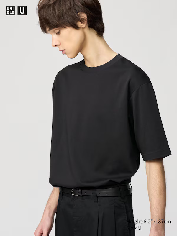 AIRism Cotton Oversized T-Shirt | Half-Sleeve | UNIQLO (US)