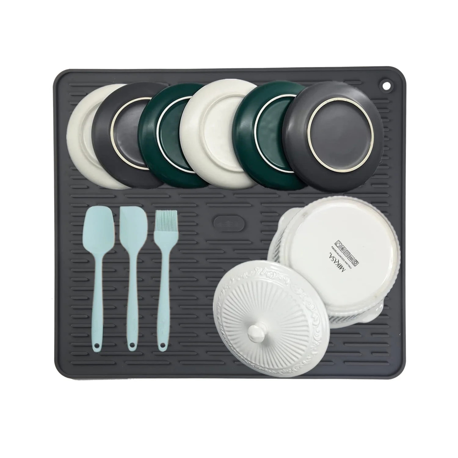 Dish Drying Mat, Silicone Drying Mat for Kitchen Counter, 18''×16'' Dish Mat, Heatproof Drainer ... | Walmart (US)