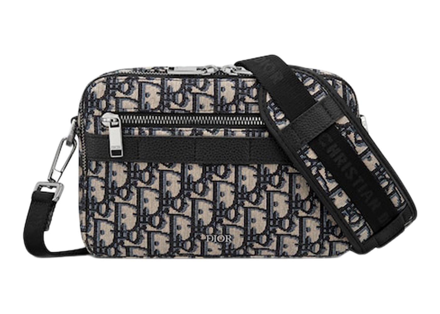 Men's Dior Safari Messenger Bag Dior Oblique Jacquard in Beige/Black | StockX