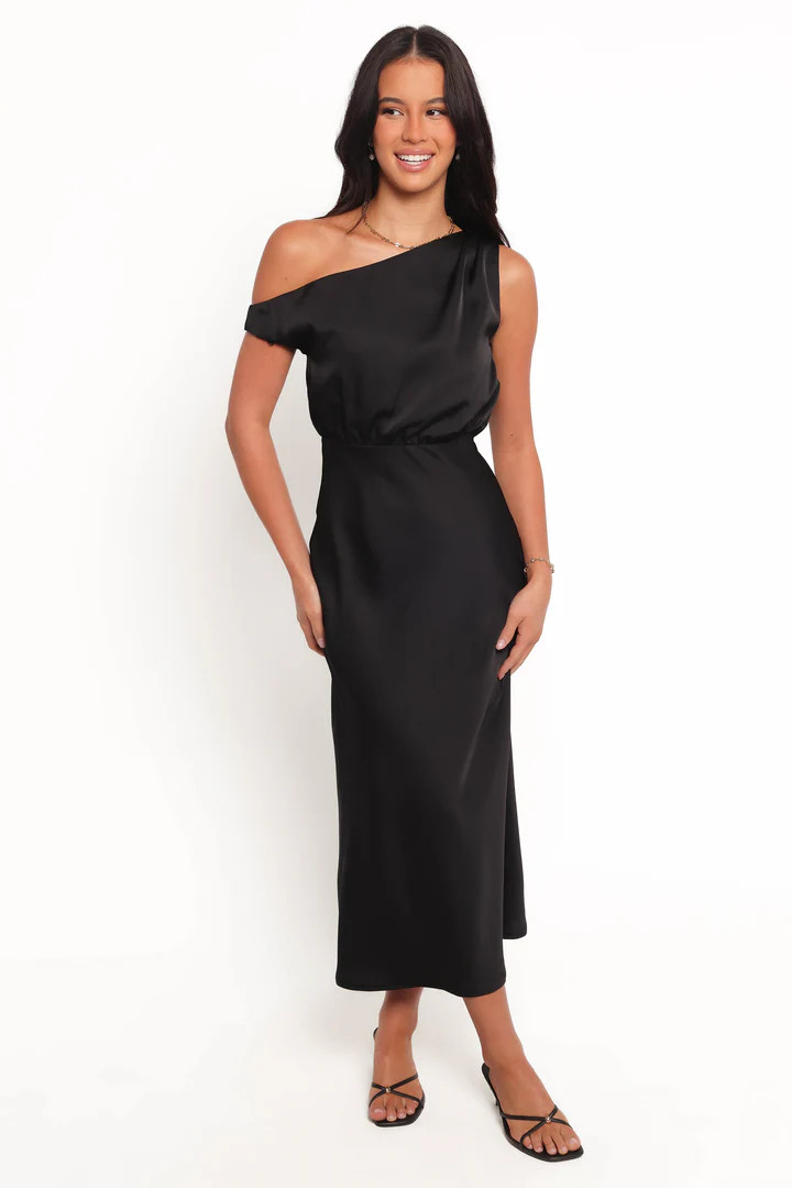 Clare Midi Dress - Black | Petal & Pup (US)