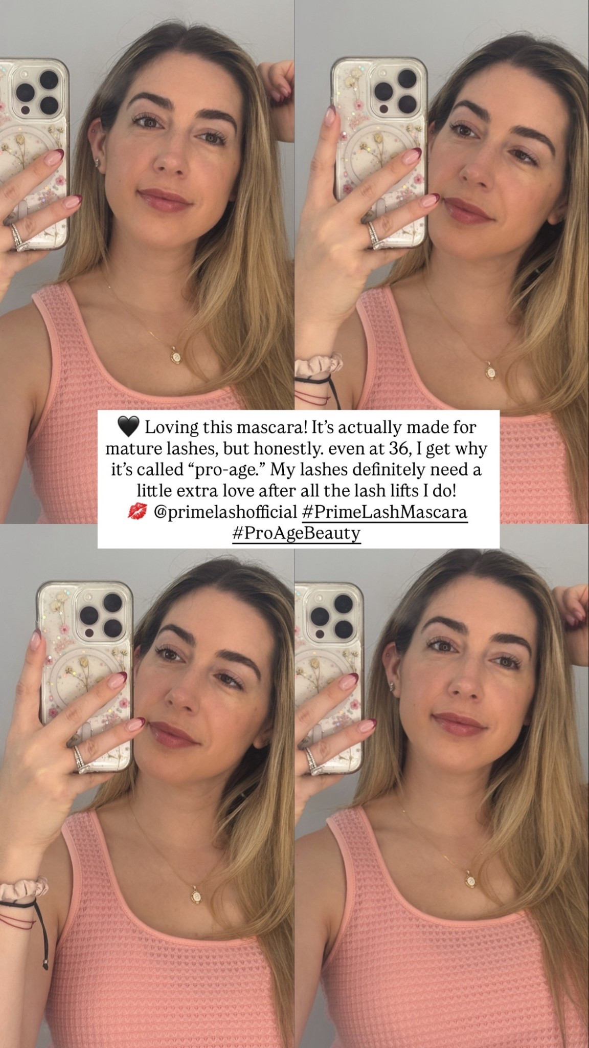 I’ve been testing this “pro-age” mascara from Prime Prometics and I’m impressed! Even though it’s made for mature lashes, I love how it lifts and defines without clumping. At 36 (and after a few too many lash lifts), this formula really brings my lashes back to life. 💫

#PrimeLashMascara #ProAgeBeauty #LTKFinds #Over30Beauty

#LTKOver40 #LTKBeauty #LTKGiftGuide