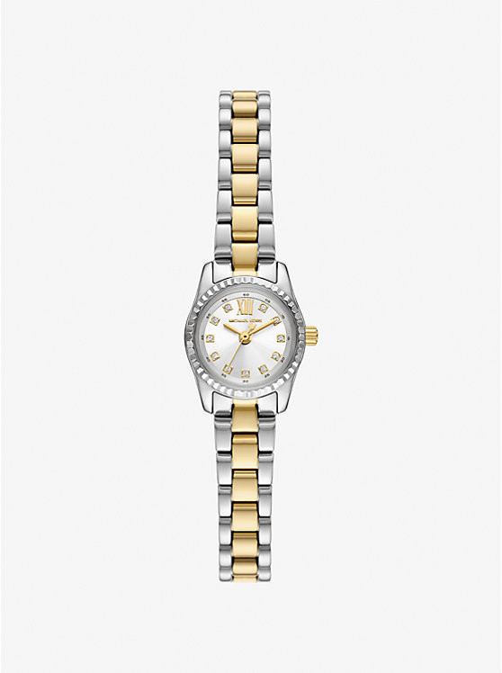 Micro Lexington Pavé Two-Tone Watch | Michael Kors US