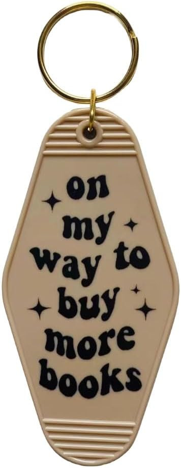 Book Lover Keychain for Women Men On My Way To Buy More Books Motel Keychain Bookish | Amazon (US)