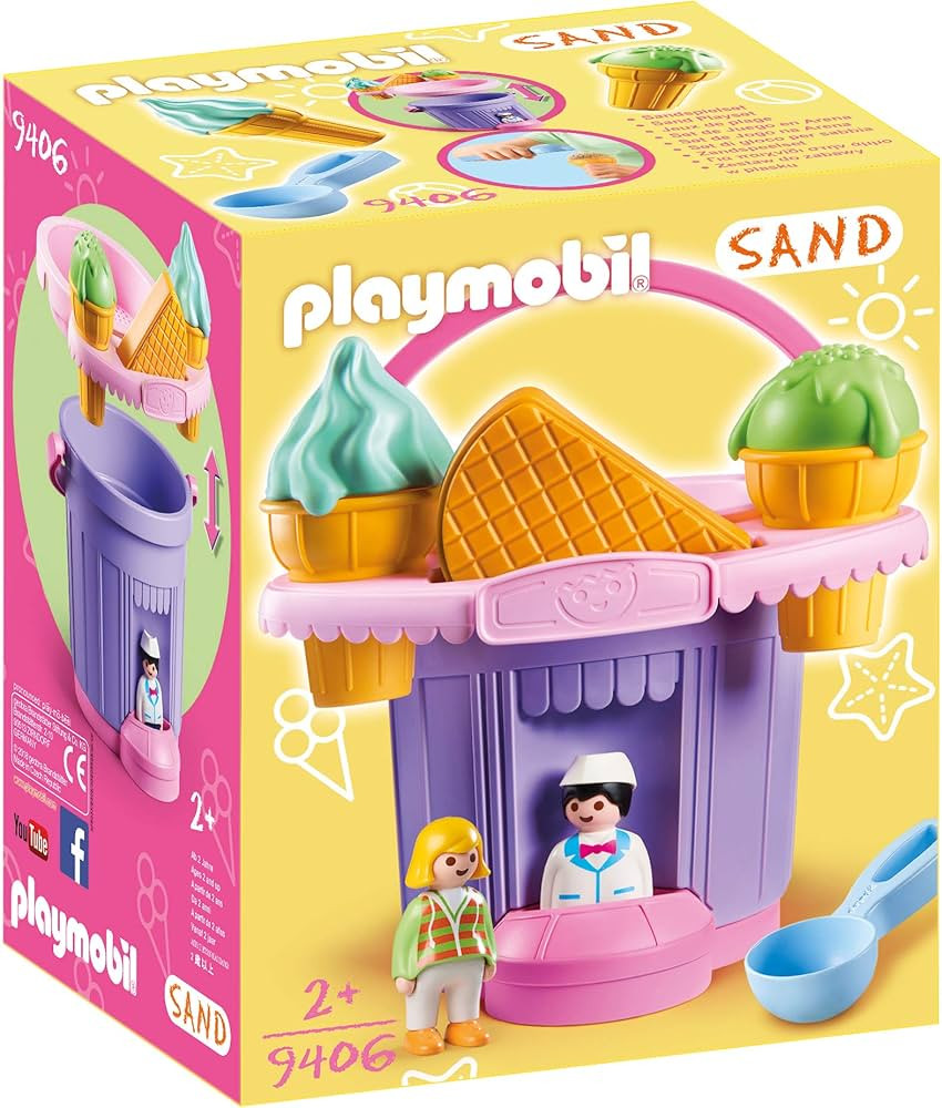 Playmobil 9406 Ice Cream Shop Sand Bucket, Multicolor | Amazon (US)