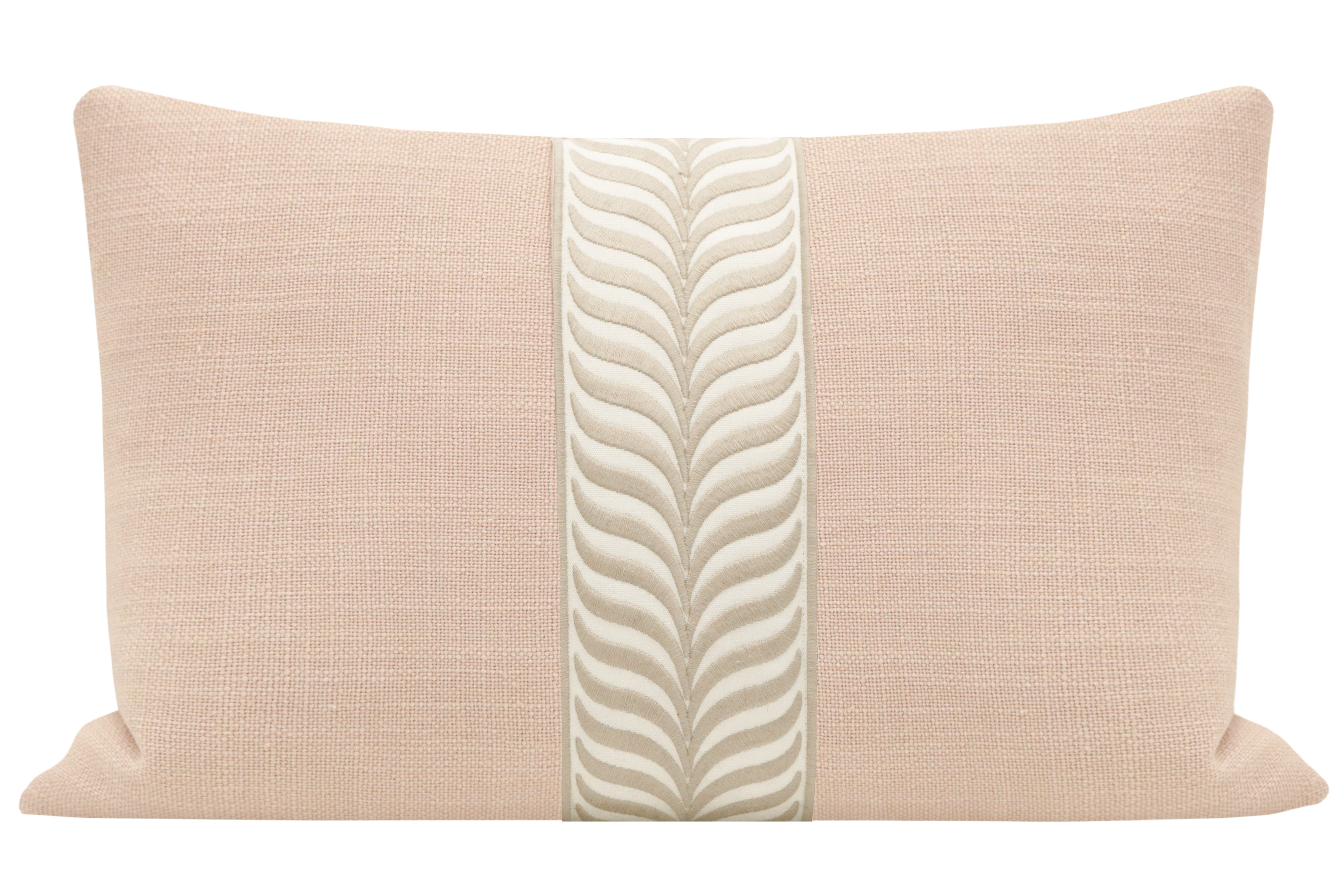 The Little Lumbar :: Signature Linen // Cameo + Trellis Trim // Natural | LITTLE DESIGN COMPANY