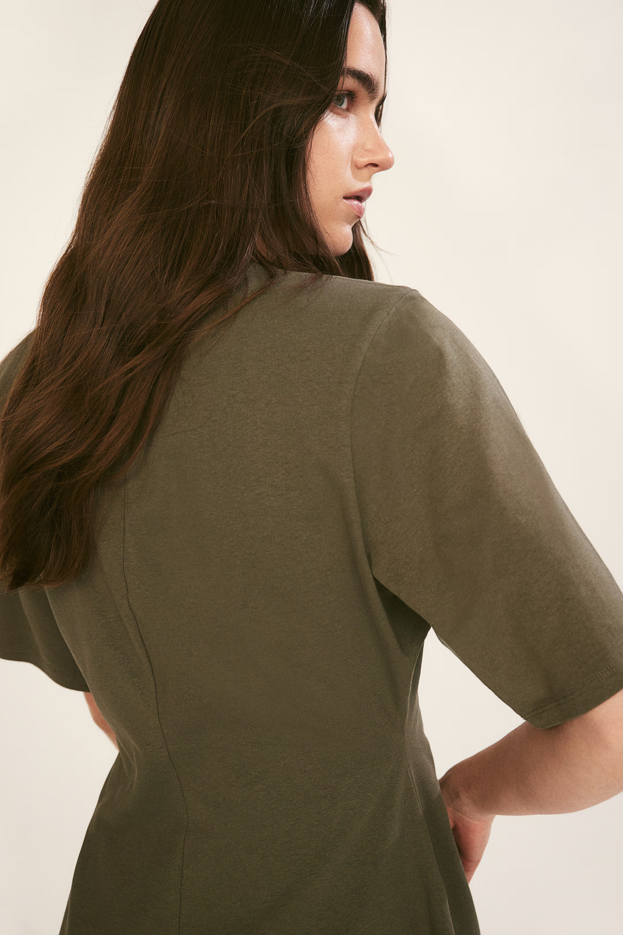 Shoulder-pad T-shirt Dress | H&M (US + CA)