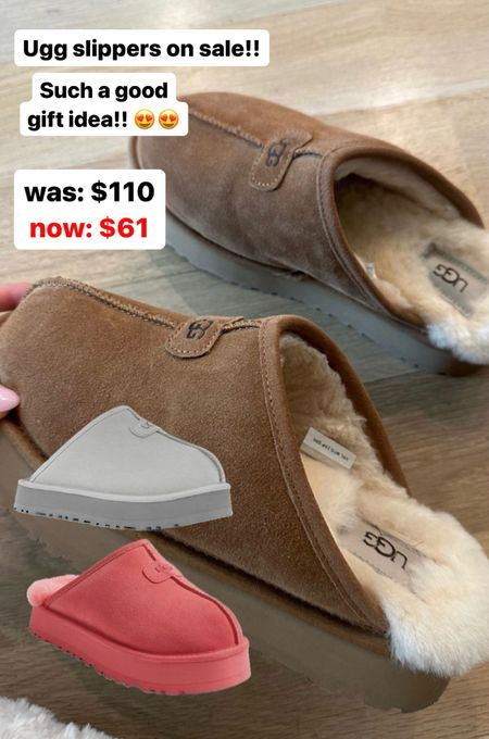 Ugg slippers on sale!! 😍 great gift idea for her 💕

#LTKGiftGuide #LTKsalealert #LTKfindsunder100