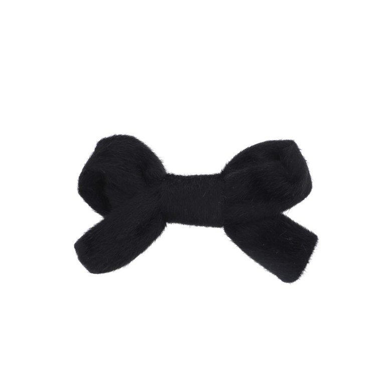Faux Fur Hair Bow Hair Clip with Alligator Clip for Girls Black | Walmart (US)