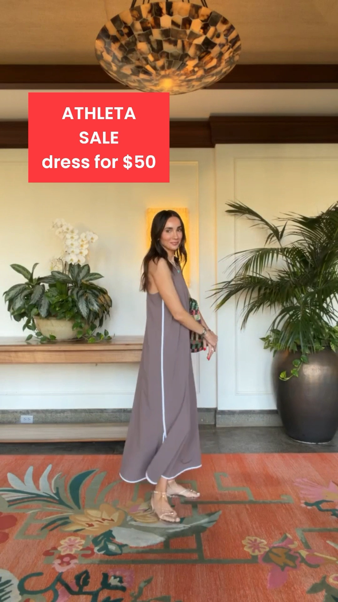 taupe maxi dress, contrast trim dress, sleeveless maxi dress, side slit dress, neutral summer outfit, vacation dinner outfit, resort wear, relaxed fit dress, summer maxi dress, flat sandals outfit, annabrstyle

#LTKSaleAlert #LTKootd