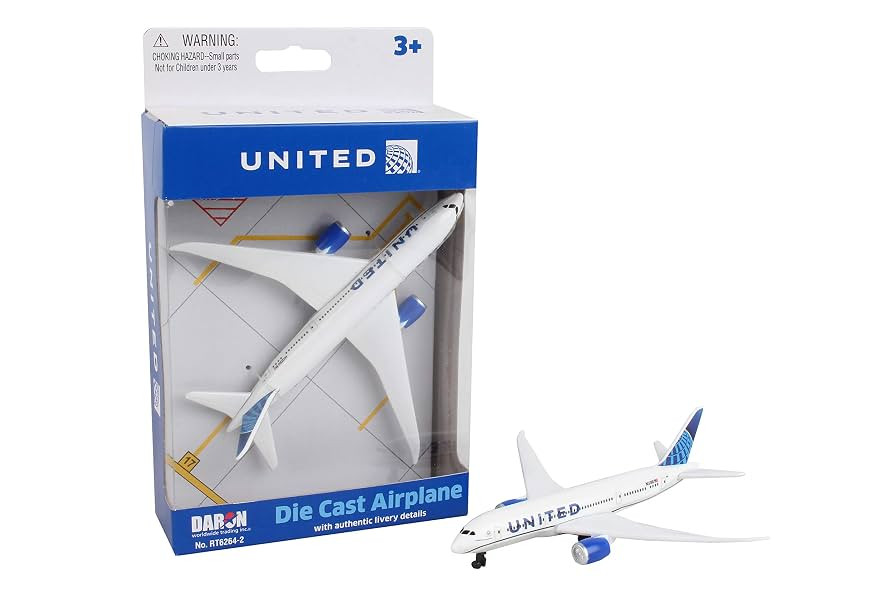 Daron Toy Airplane – United Airlines – Die-Cast Metal Model Airplane Toy with Plastic Parts f... | Amazon (US)