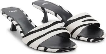 MANGO Genuine Calf Hair Slide Sandal (Women) | Nordstrom | Nordstrom
