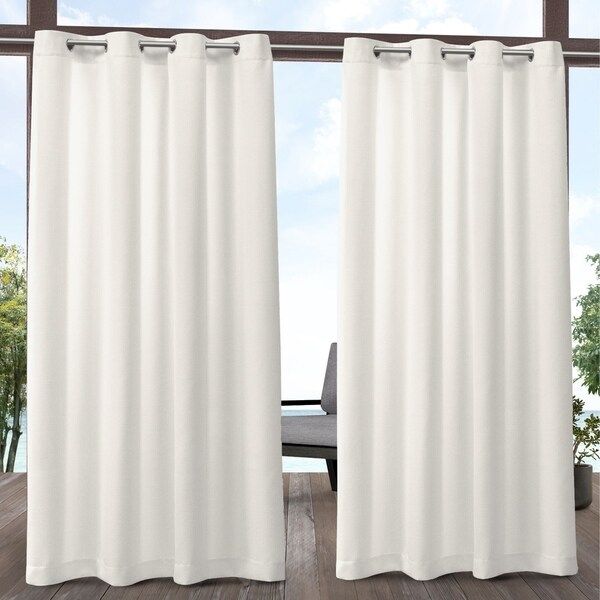 ATI Home Biscayne Indoor/Outdoor Grommet Top Curtain Panel Pair | Bed Bath & Beyond