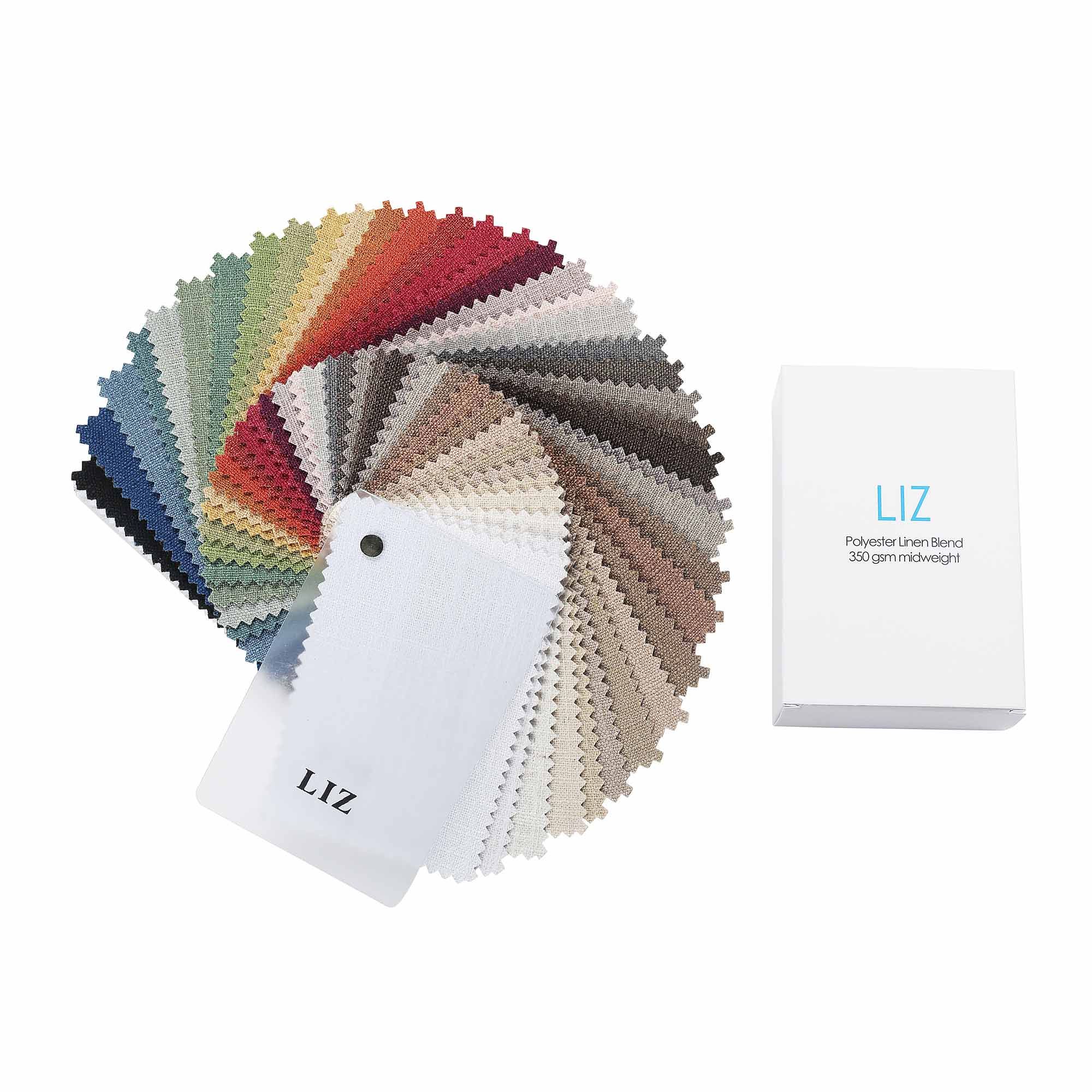 Liz Polyester Linen Sample Booklet | TWOPAGES