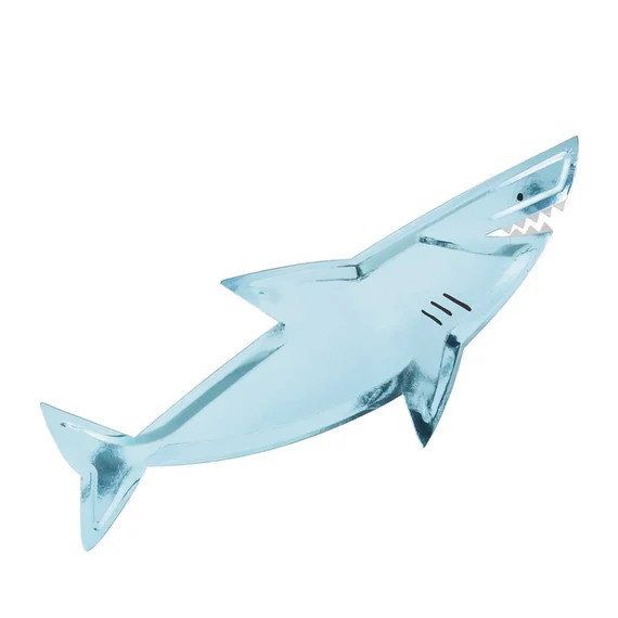 Shark Platter pack of 4 Large Iridescent Paper Tray Meri | Etsy | Etsy (US)