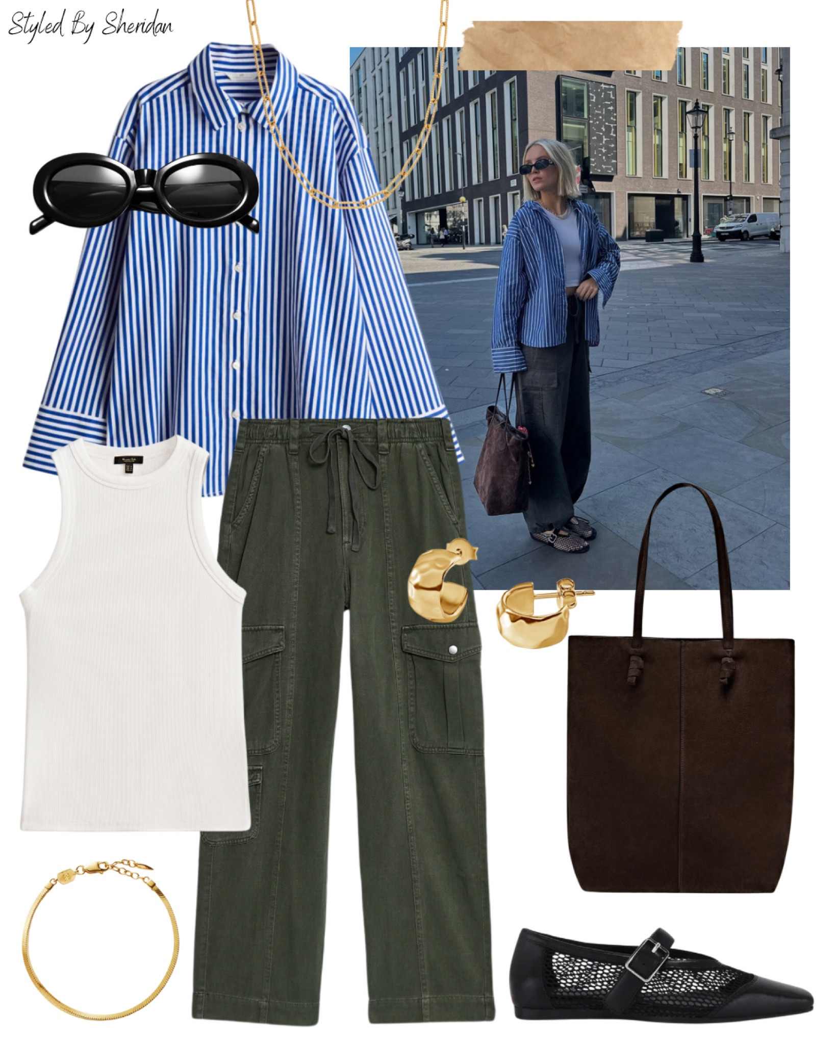 Get the look 📷 styling a striped blue shirt 💙

#LTKeurope #LTKuk #LTKstyletip