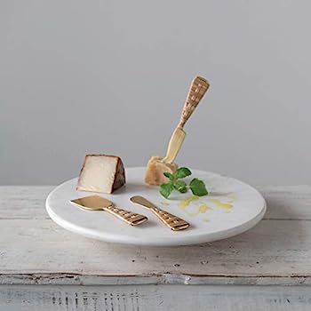 Creative Co-Op Marble, White Lazy Susan | Amazon (US)