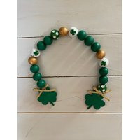 st Patricks, Wood Bead Garland, Home Decor, Ornament, Gift, Christmas Gift For Her, Kitchen Ornaments, Room Gifts | Etsy (US)