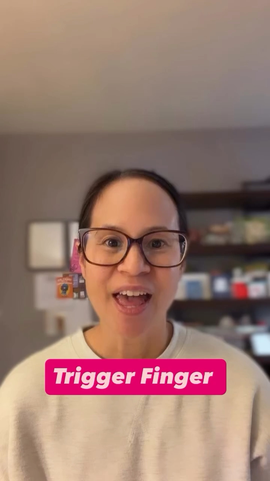 If you want to learn what braces to wear, what areas massage, what exercises to do and how you should change your day

Then grab my trigger finger guide!

Link is in bio!

Hi my name is Rose and I am an Orthopedic occupational therapist and certified hand therapist for the last 20 years.  I specialize in treating injuries of the hands to the shoulders.  My goal is to provide effective solutions for those ready to get their life back!!

#triggerfinger 
Finger locking
Finger pain
Trigger finger