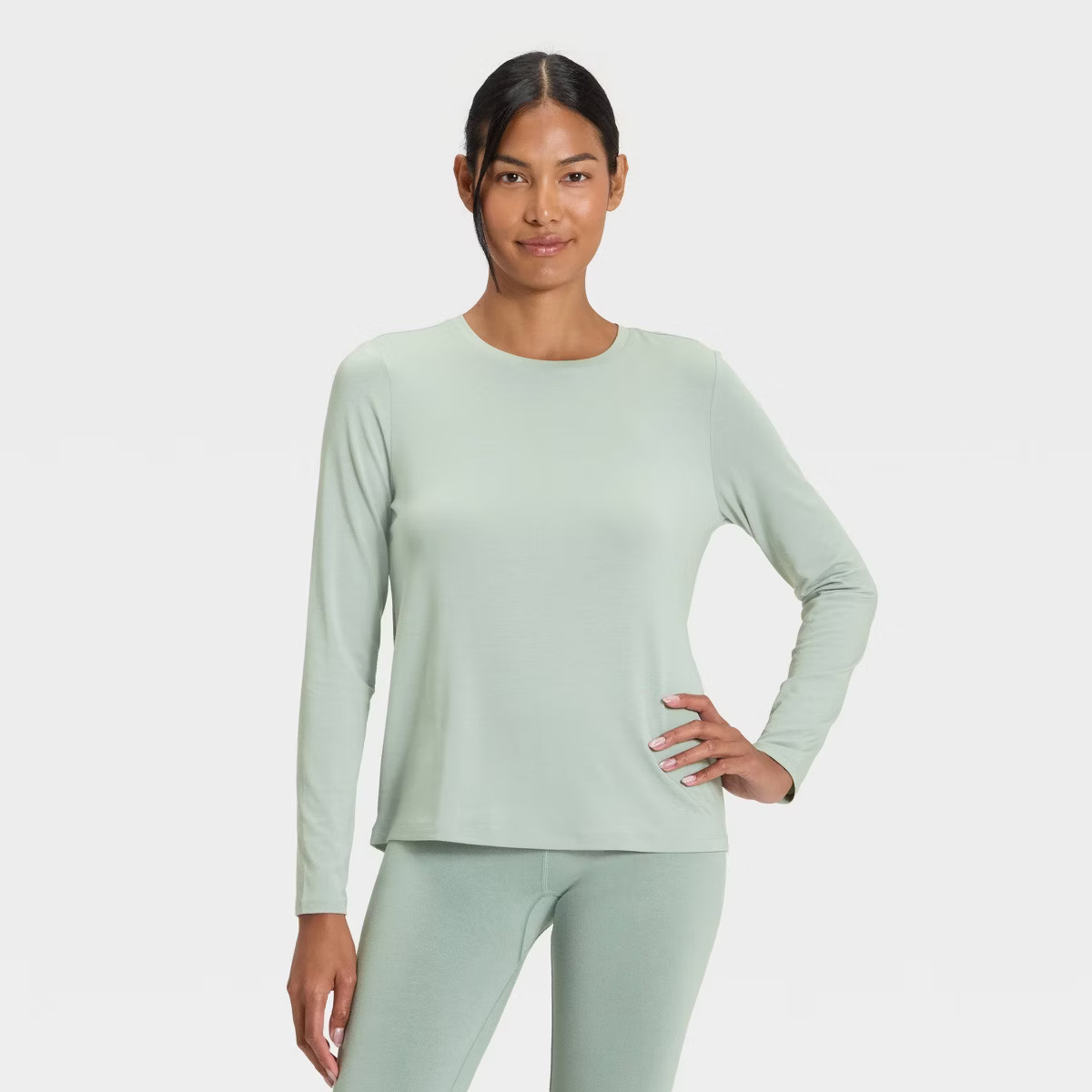 Women's Beyond Ease Leggings Friendly Long Sleeve Top - All In Motion™ | Target
