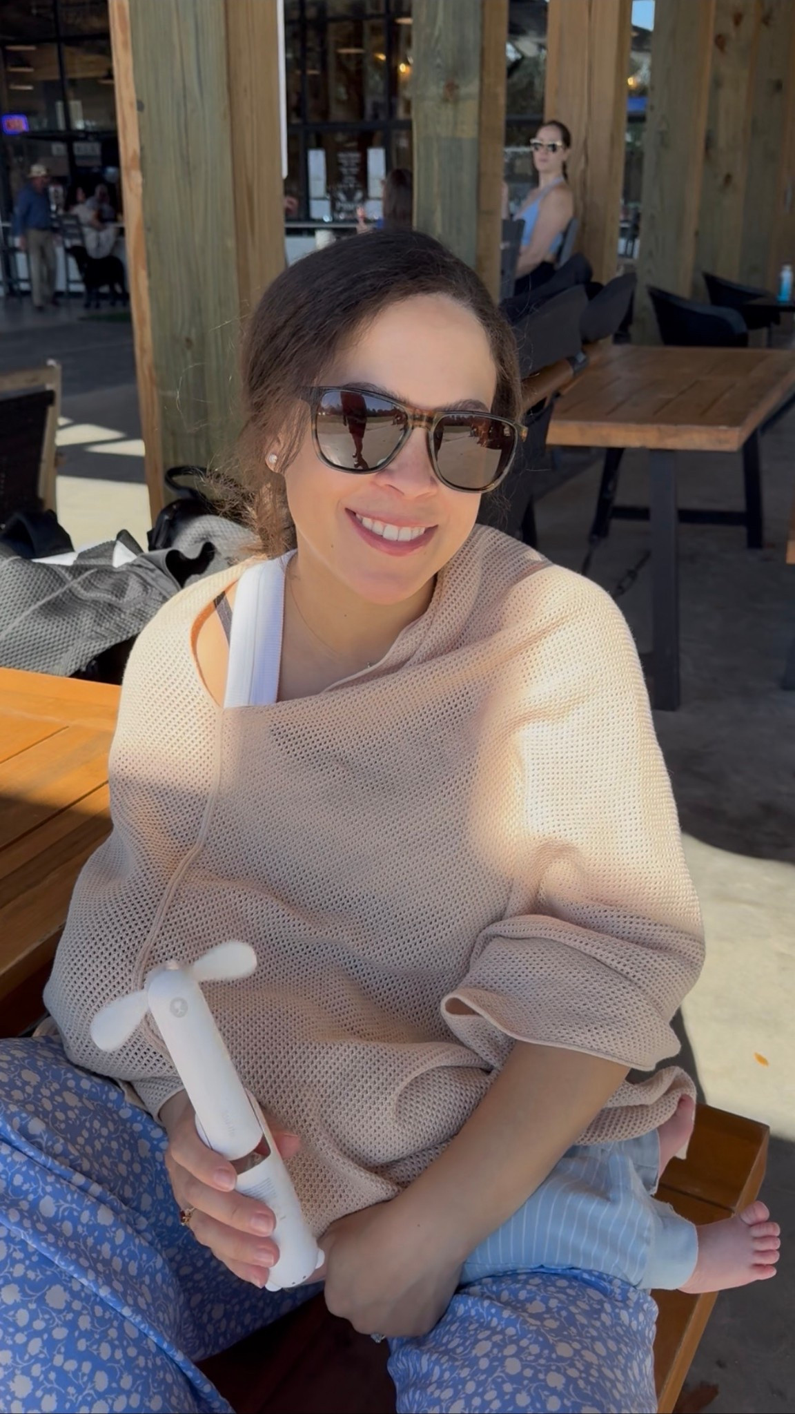 Breathable lightweight and super cute nursing cover. Full coverage! + we love this little pocket fan for really warm days!

#LTKmomlife #LTKBump #LTKBaby