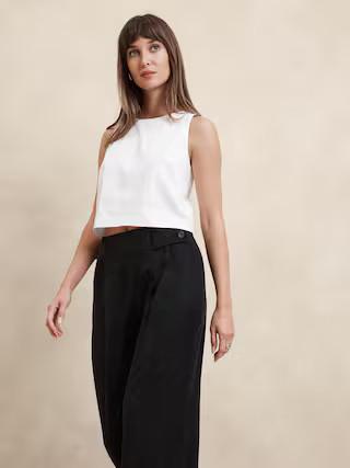Cropped Poplin Top | Banana Republic Factory | Banana Republic Factory