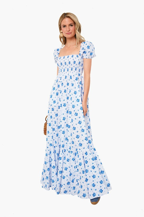 Blue Spot Floral Gianna Maxi Dress | Caroline Constas | Tuckernuck (US)