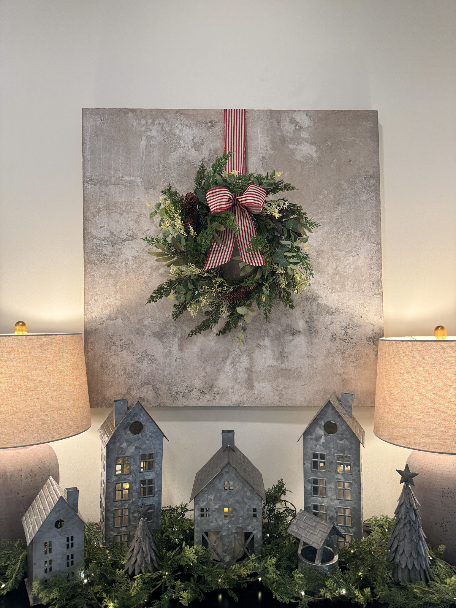 Galvanized Metal Christmas village 

 #LTKHoliday #LTKHome