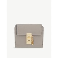 Chloe Drew square leather purse, Women's, Motty grey | Selfridges