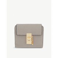 Chloe Drew square leather purse, Women's, Motty grey | Selfridges