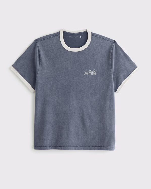 Men's Cocktail Lounge Shrunken Graphic Tee | Men's New Arrivals | Abercrombie.com | Abercrombie & Fitch (US)