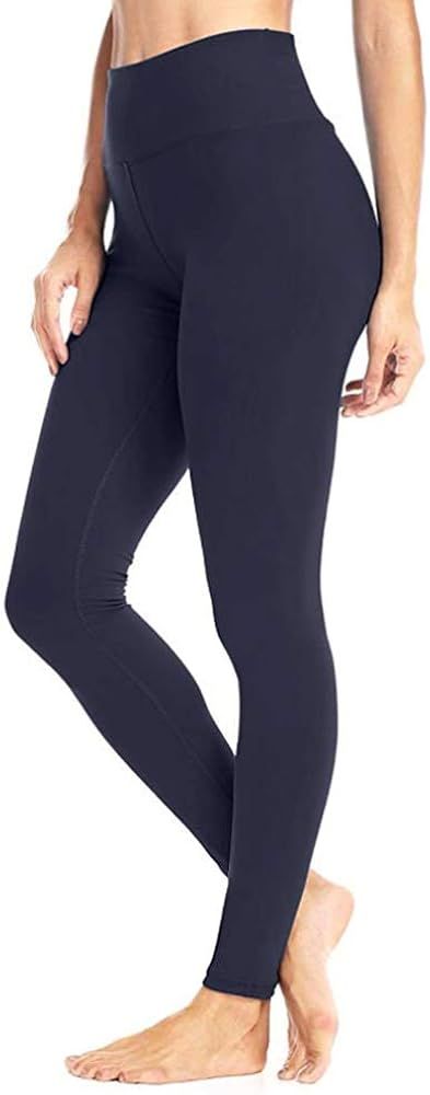 High Waisted Leggings for Women - Soft Athletic Tummy Control Pants for Running Cycling Yoga Work... | Amazon (US)