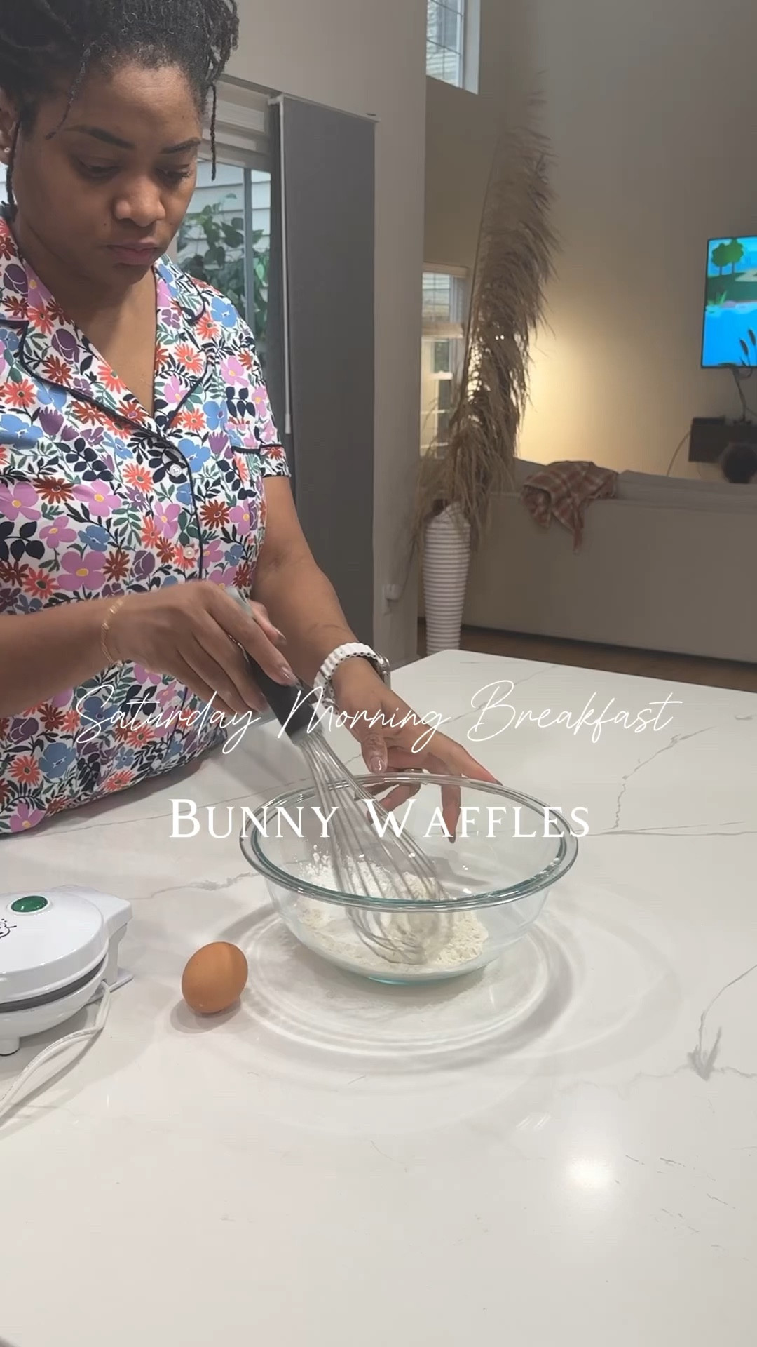 Messy hair and bunny waffles, I’ll say the weekend was off to a great start 
#breakfastideas #saturdaymorning #cookwithme #saturdaybreakfast #pancakes #bunnywaffles #waffles 
#amazonfinds

#LTKhome #LTKVideo #LTKfamily