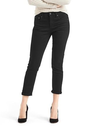 Gap Women Mid Rise Best Girlfriend Jeans Size 24 Regular - Black | Gap US