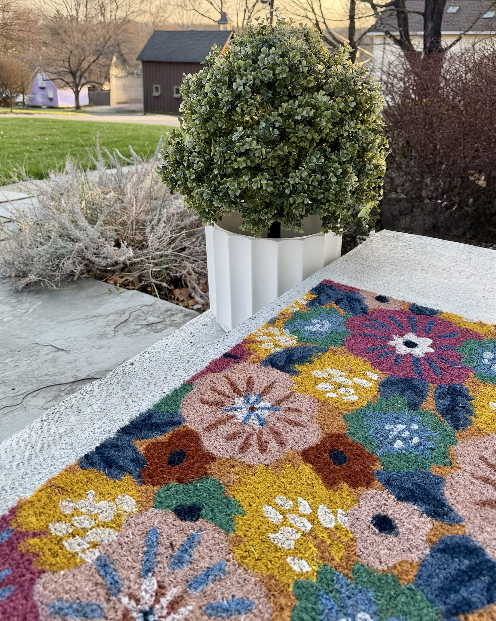 spring porch refresh

.
.
floral welcome mat | spring faux plants | concrete planters | artificial boxwood topiaries | uv-safe plants | spring florals | outdoor doormat | welcome doormat

#LTKSaleAlert #LTKHome #LTKSeasonal
