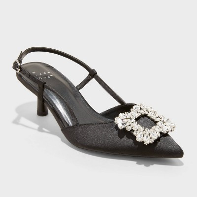 Women's Annette Satin Slingback Heels with Memory Foam Insole - A New Day™
This item is not available

 | Target