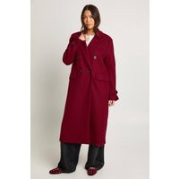 boohoo Women's Oversized Cuff Detail Wool Look Coat in Burgundy | Size: 4 | boohoo (US & Canada)
