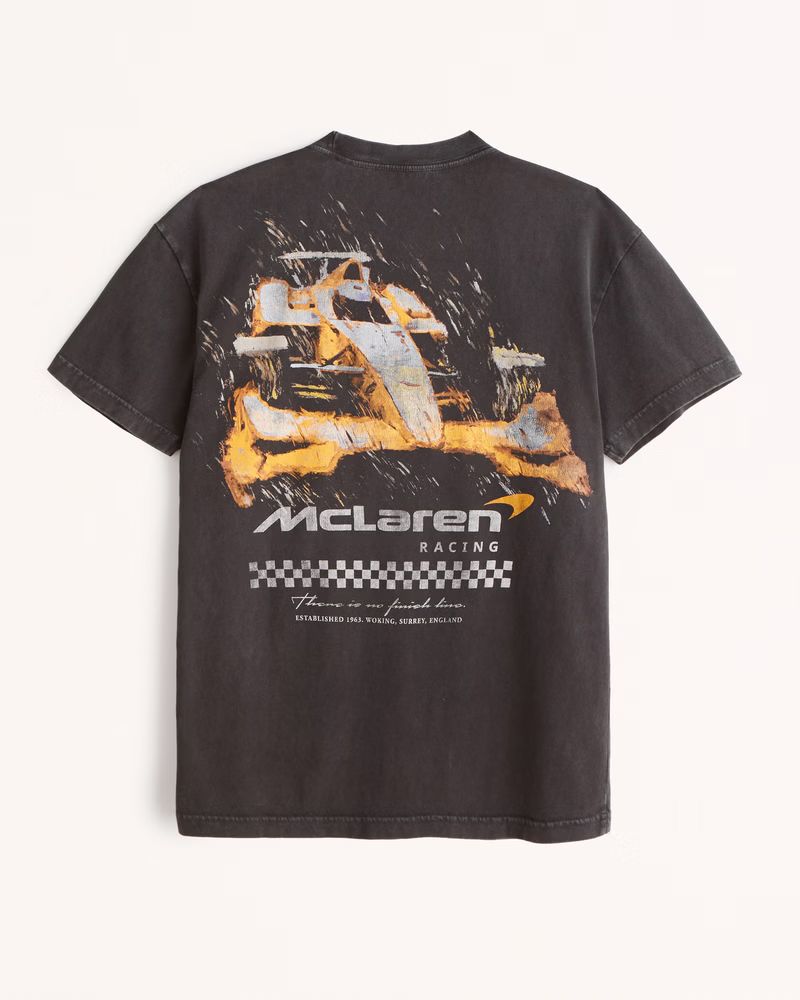 Abercrombie & Fitch Men's McLaren Graphic Tee in Black Mclaren Graphic - Size S | Abercrombie & Fitch (US)