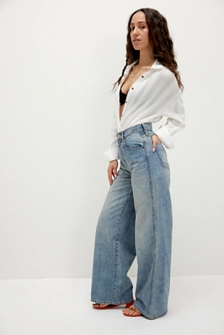 CRVY Gia Wide-Leg Jeans | Free People (Global - UK&FR Excluded)