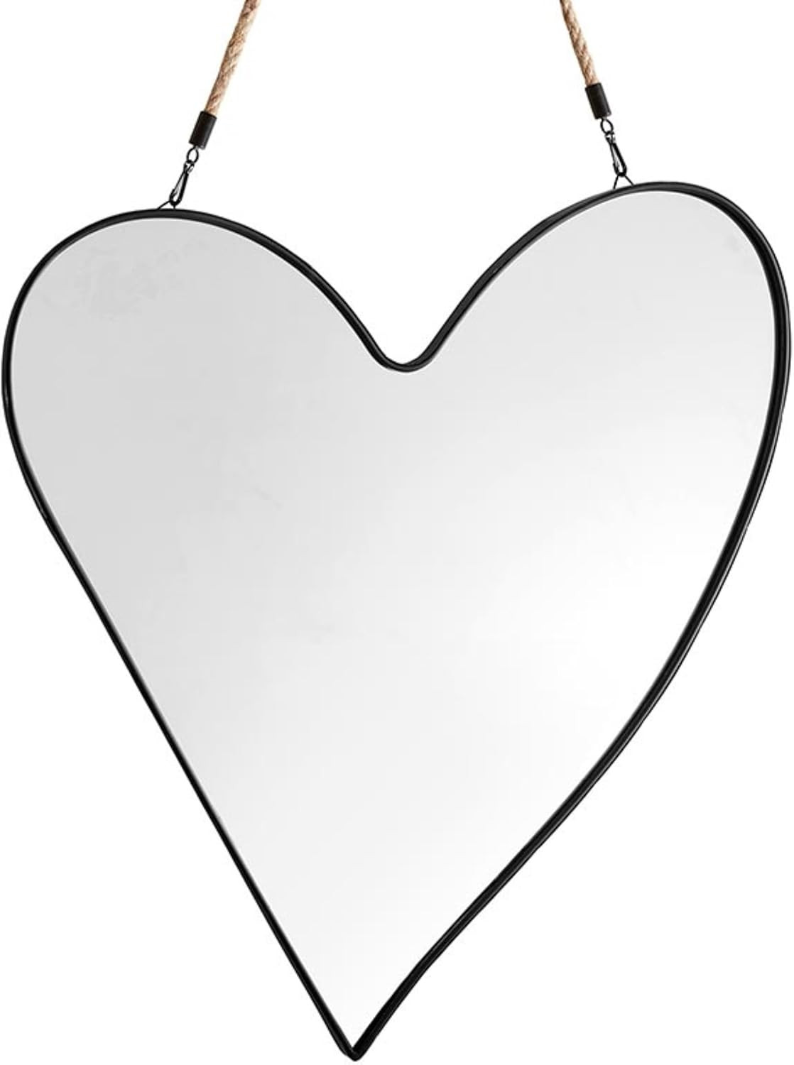 Santa Barbara Design Studio Hanging Mirrors Heart-Shaped Black Metal Framed Mirror, 16" x 18", Ru... | Amazon (US)