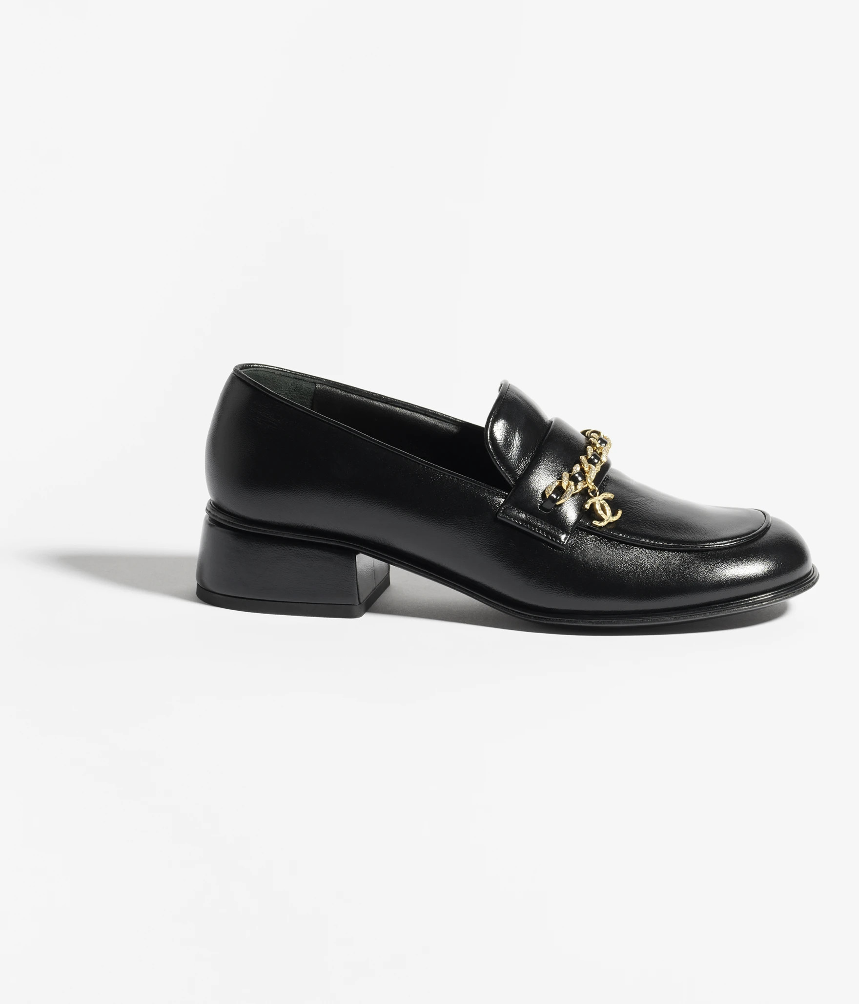 Moccasins - Shiny lambskin, black — Fashion | CHANEL | Chanel, Inc. (US)