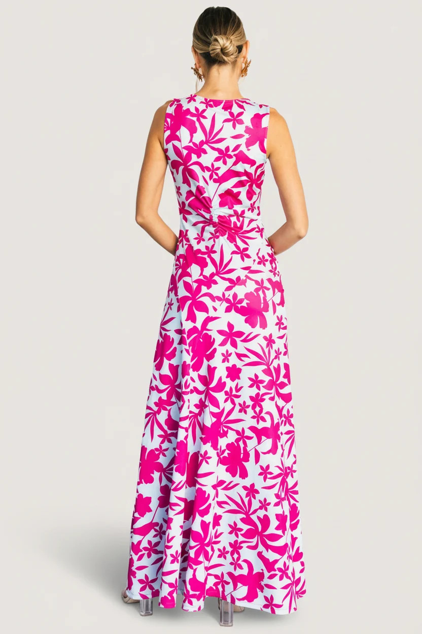 Risa Maxi Dress - Blue & Pink Floral Maxi | Baltic Born | Baltic Born