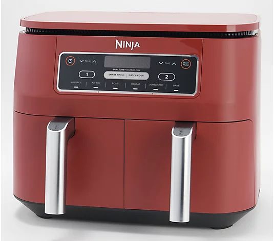Ninja Foodi 8-qt 6-in-1 Dual Zone Air Fryer w/ Extra Racks & Skewers - QVC.com | QVC