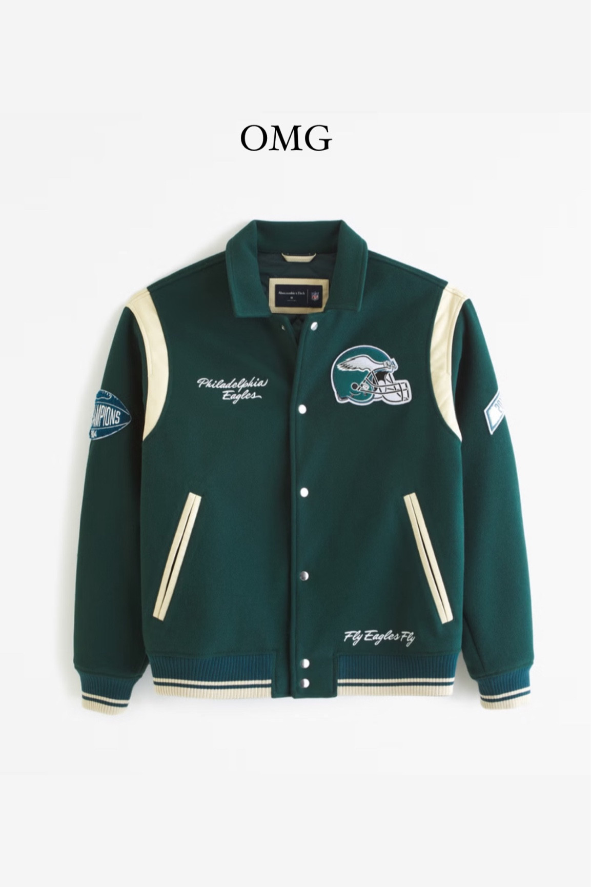 Philadelphia Eagles jacket of my dreams 

Abercrombie, Philadelphia Eagles 
