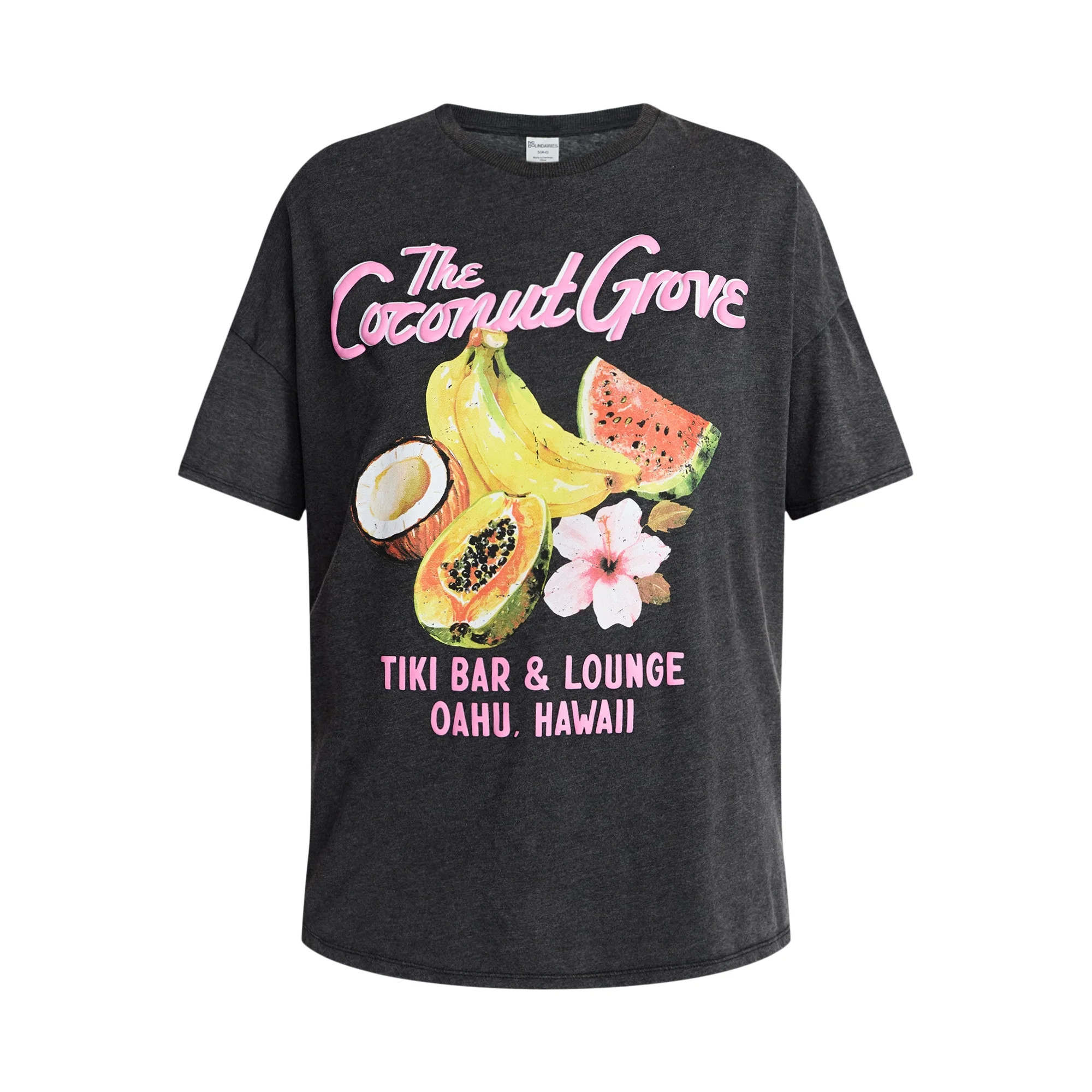 No Boundaries Washed Graphic Boyfriend Tee, Women's XXS-XXL | Walmart (US)